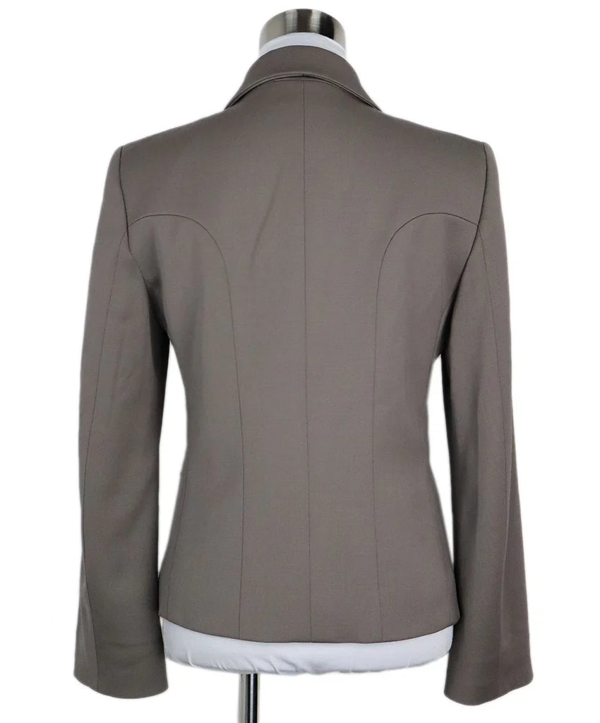 Celine Taupe Wool Blazer sz 6 - Michael's Consignment NYC