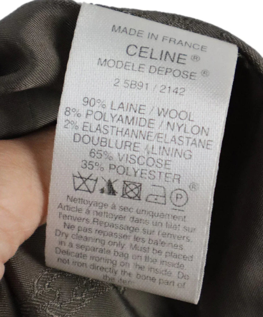 Celine Taupe Wool Blazer sz 6 - Michael's Consignment NYC