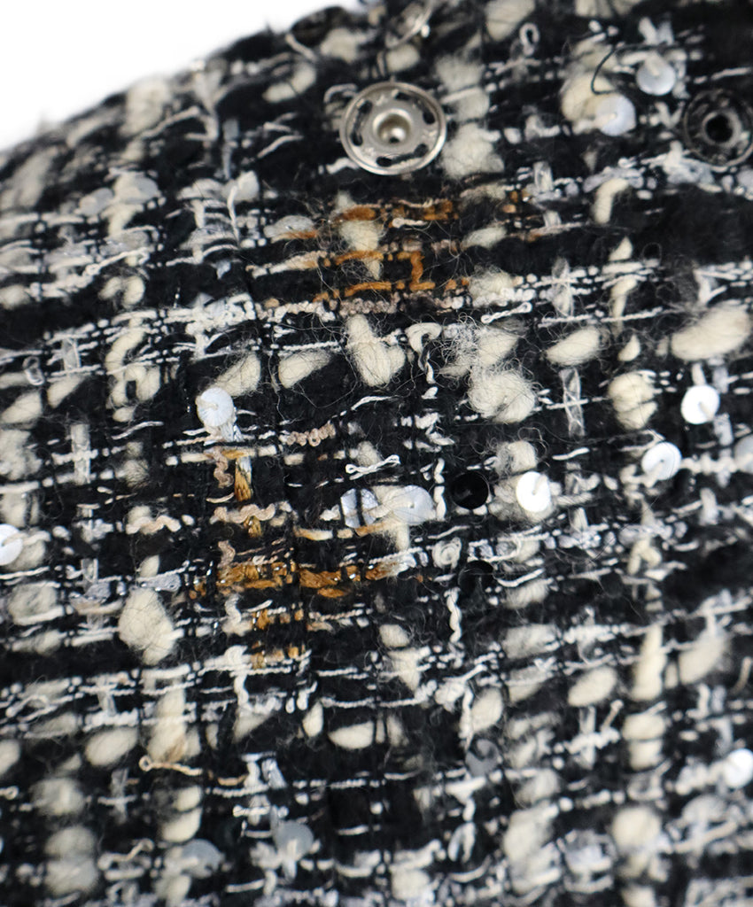 Chanel B&W Tweed Embellished Blazer 6
