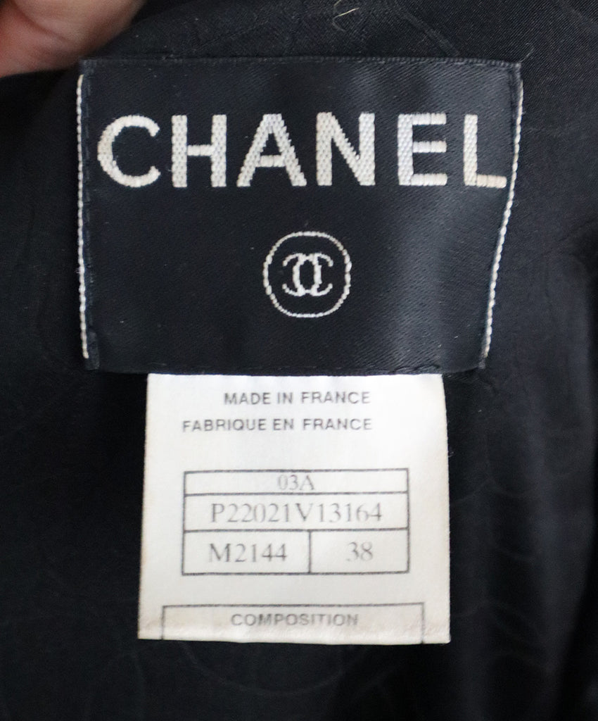 Chanel B&W Tweed Embellished Blazer 3