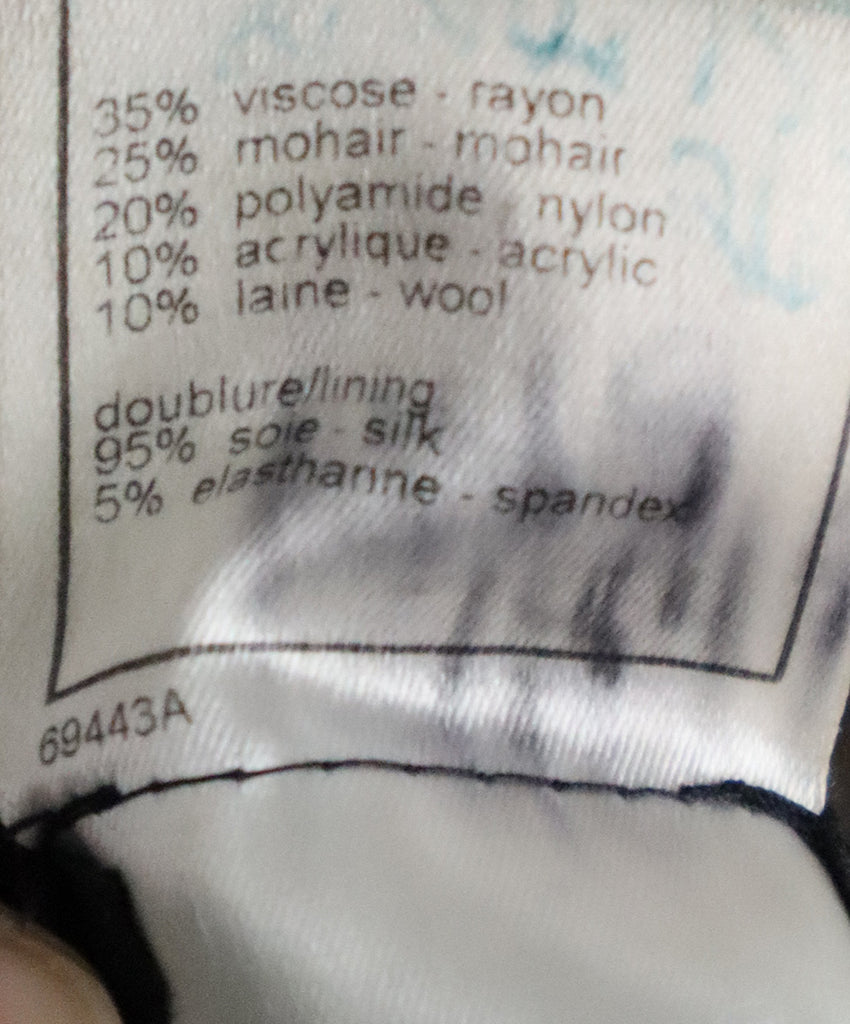 Chanel B&W Tweed Embellished Blazer 4