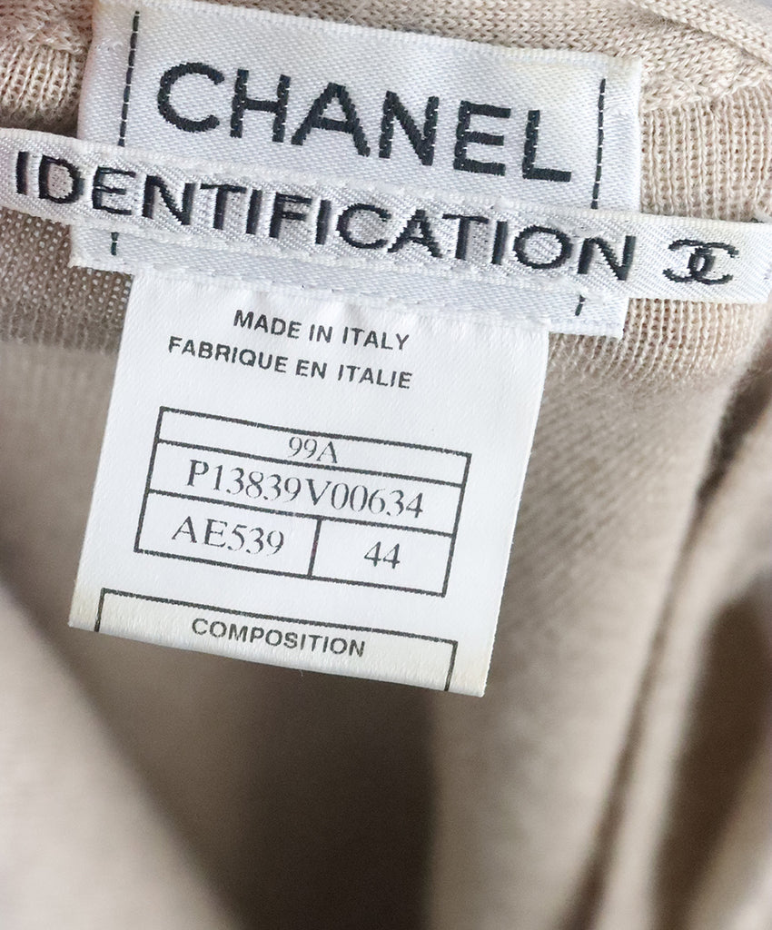 Chanel Neutral Cashmere Sweater 3