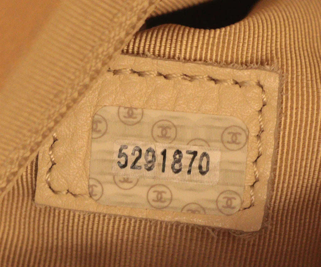 Chanel Vintage Beige Caviar Leather Satchel - Michael's Consignment NYC