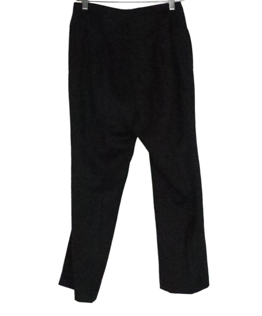 Chanel Black Wool Cropped Pants sz 8 - Michael's Consignment NYC
