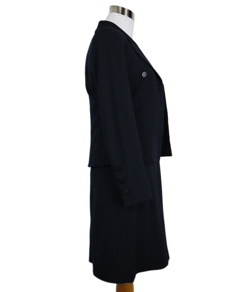Chanel Black Wool Dress Set 2