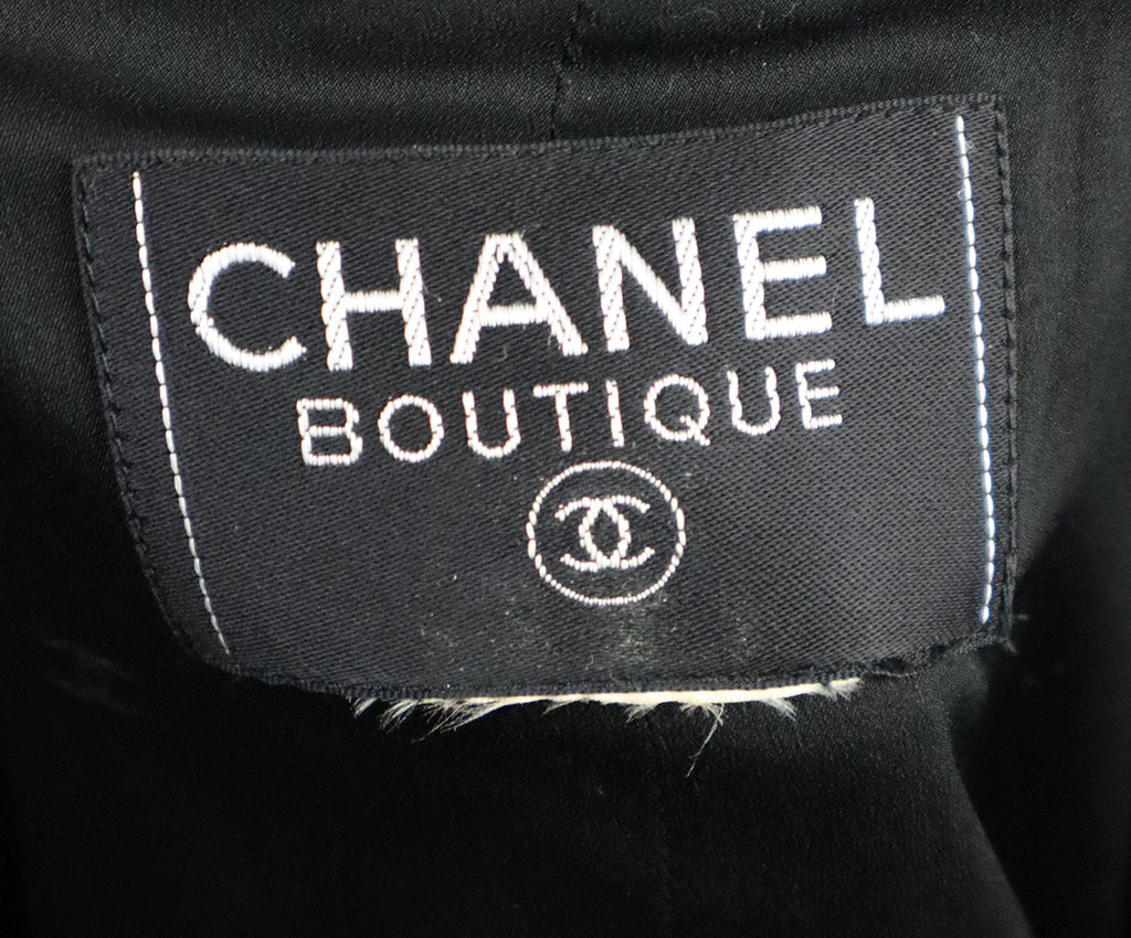 Chanel Black Wool & Gripox Button Blazer 3