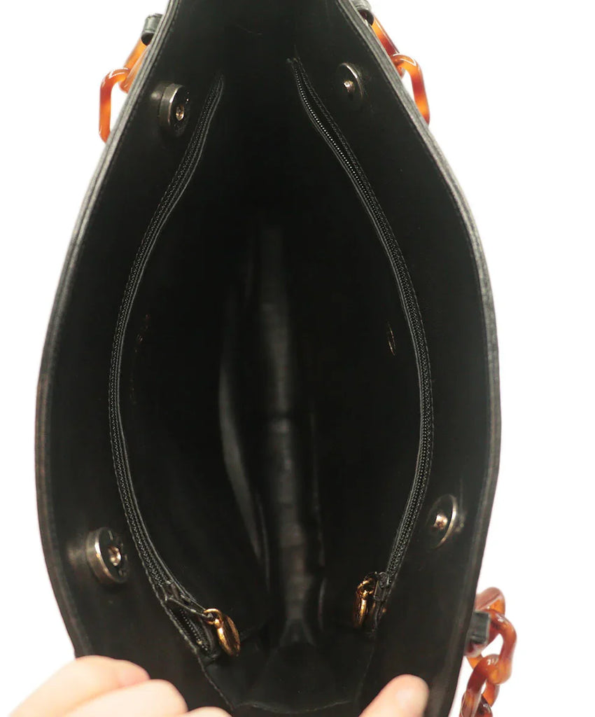 Chanel Vintage Black Lambskin Shoulder Bag - Michael's Consignment NYC