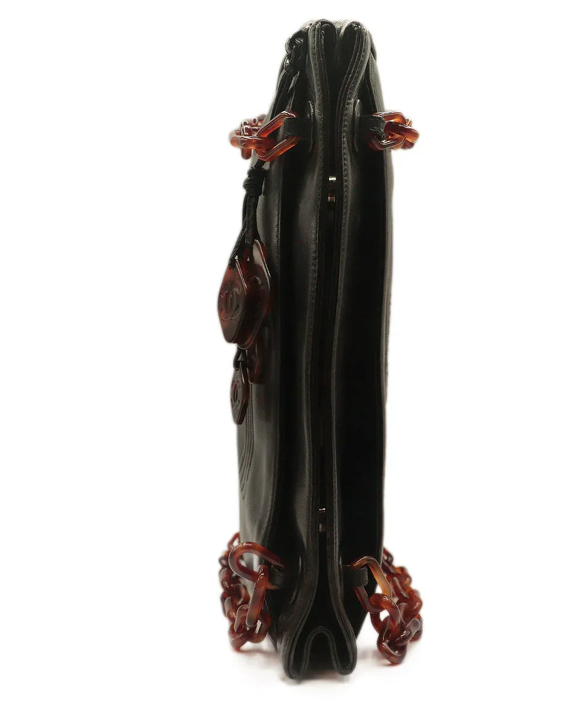 Chanel Vintage Black Lambskin Shoulder Bag - Michael's Consignment NYC