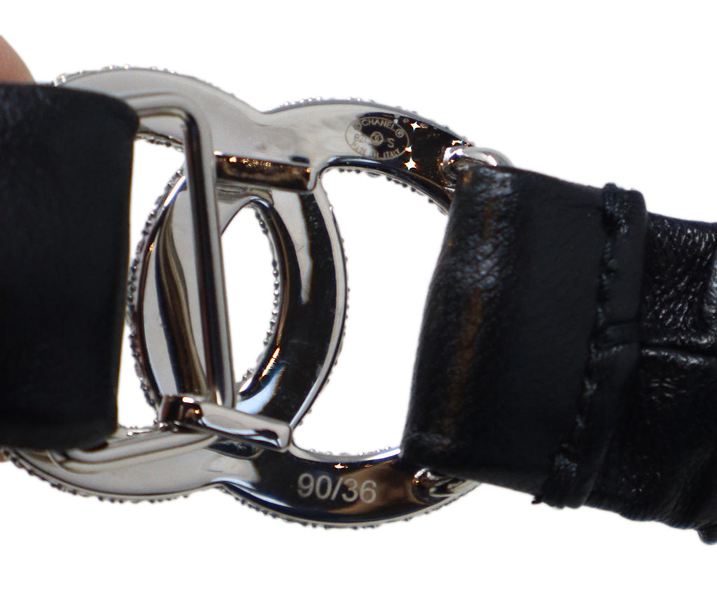 Chanel Black Leather Belt 5