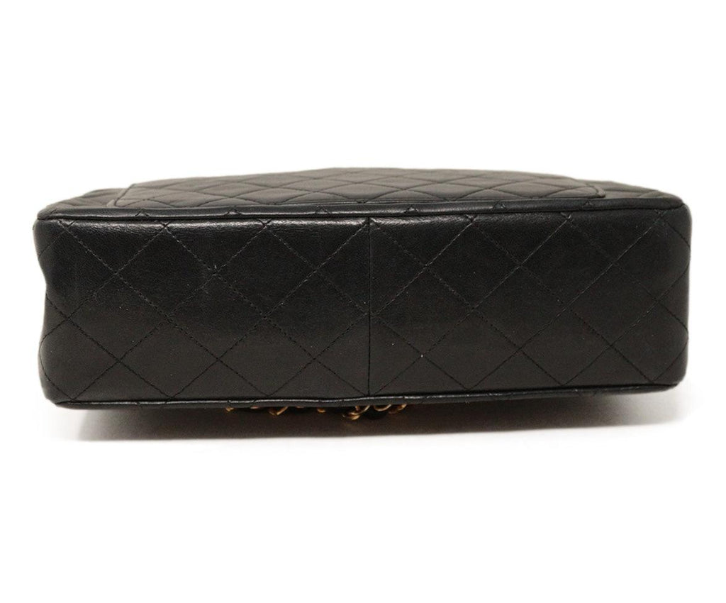 Chanel Black Leather Medium Classic Bag 3
