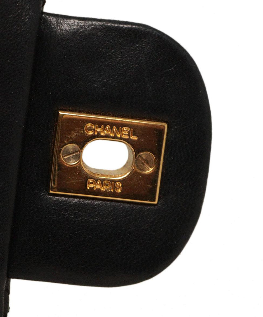 Chanel Black Leather Medium Classic Bag 11