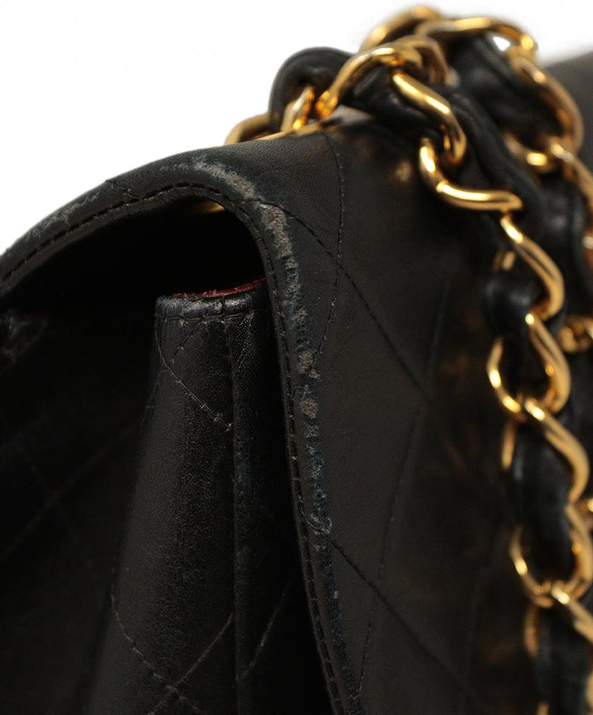 Chanel Black Quilted Leather Classic Flap Bag - Michael's Consignment NYC