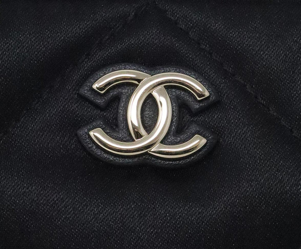 Chanel Black Satin Clutch - Michael's Consignment NYC