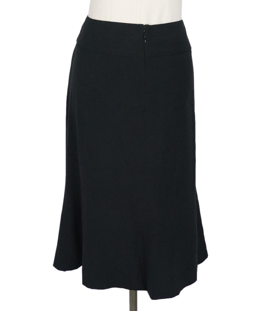 Chanel Black Silk Skirt 2