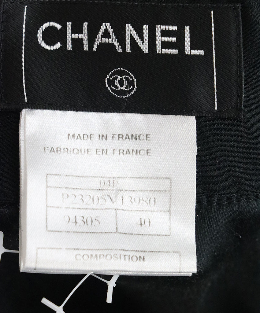 Chanel Black Silk Skirt 3