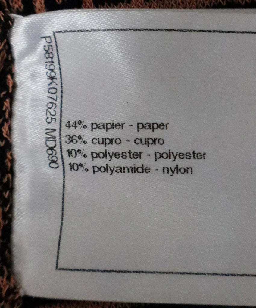 Chanel Black & Orange Print Dress sz 8 - Michael's Consignment NYC