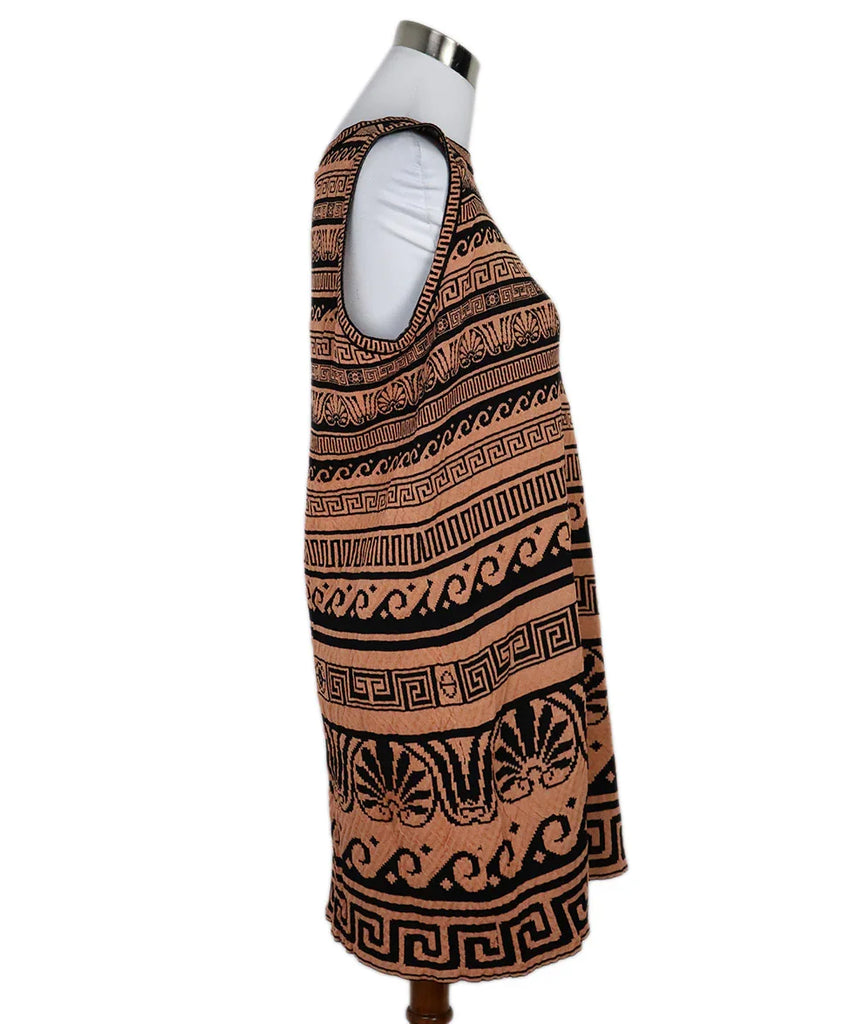 Chanel Black & Orange Print Dress sz 8 - Michael's Consignment NYC