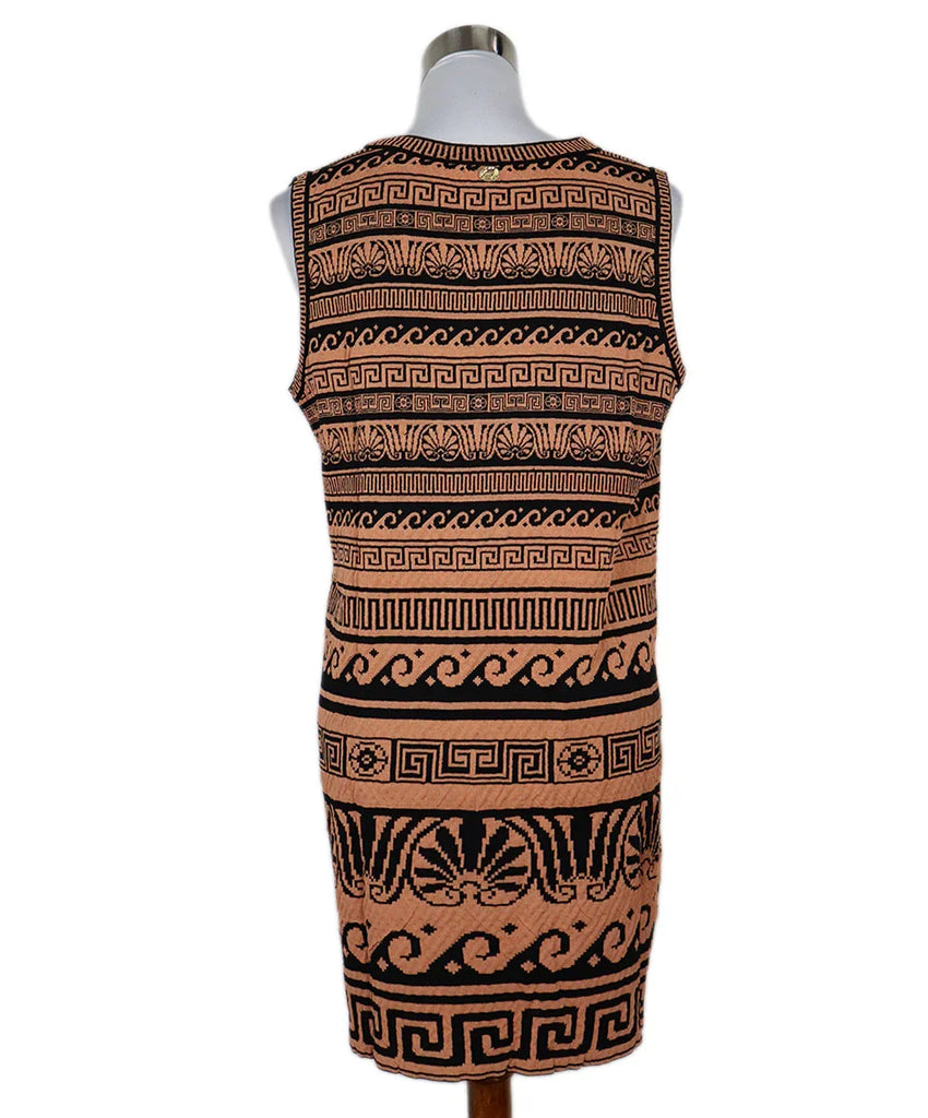 Chanel Black & Orange Print Dress sz 8 - Michael's Consignment NYC