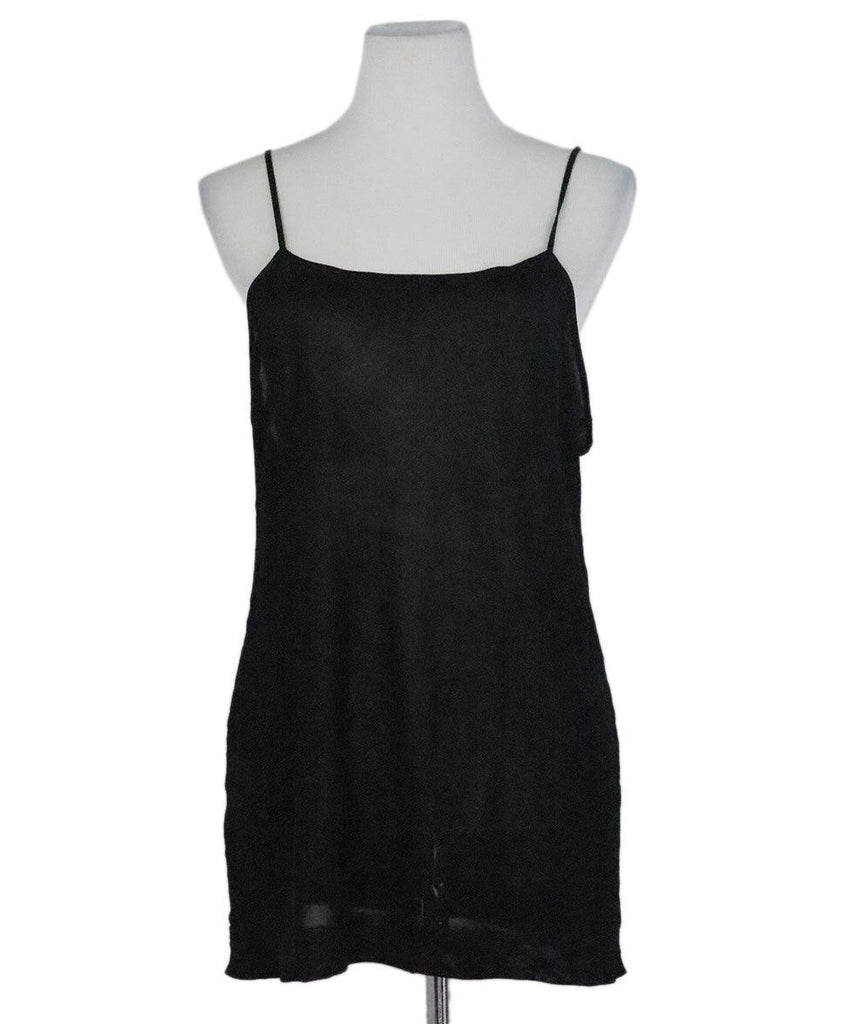 Chanel Black Sheer Tank Top sz 8 - Michael's Consignment NYC