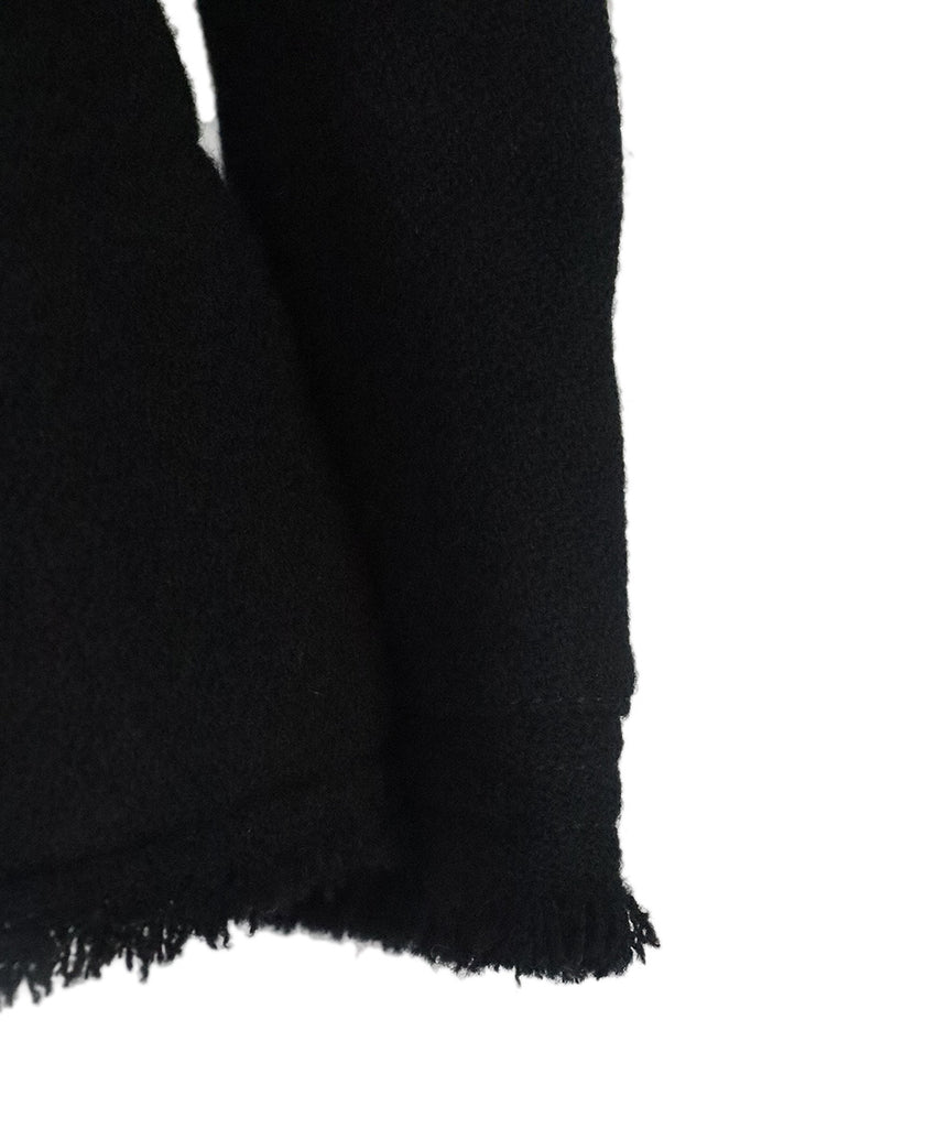Chanel Black Wool Fringe Jacket 6