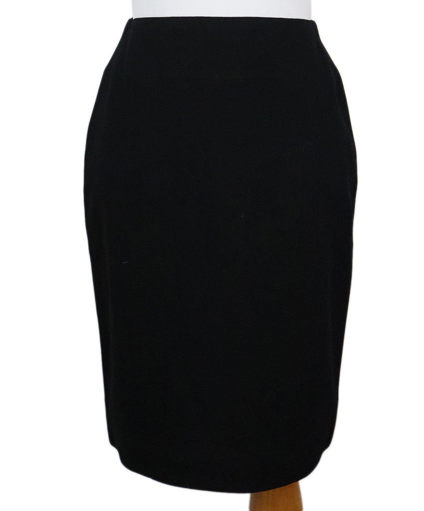 Chanel Black Wool Skirt 