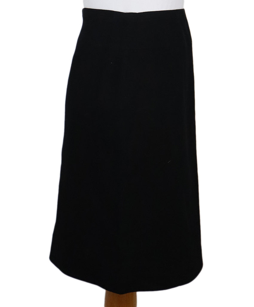 Chanel Black Wool Skirt 1