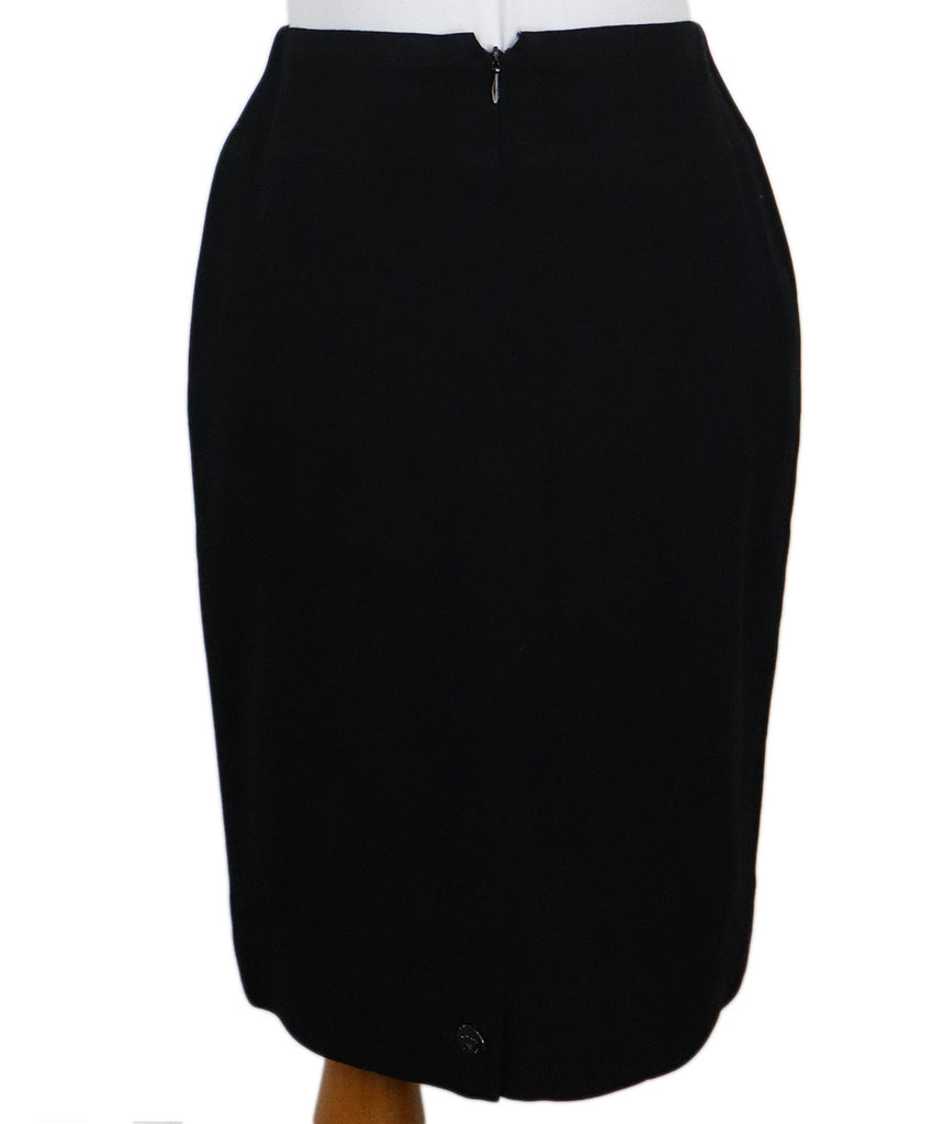 Chanel Black Wool Skirt 2