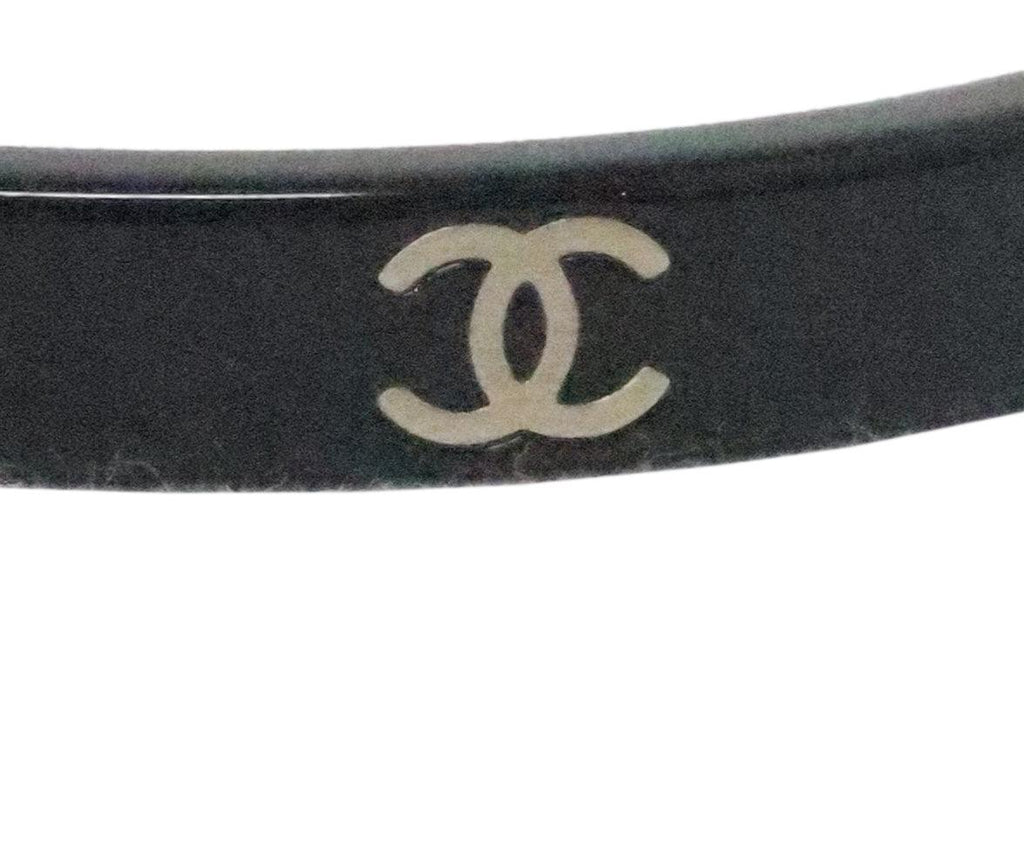 Chanel Black & Gold Plastic Bracelet - Michael's Consignment NYC