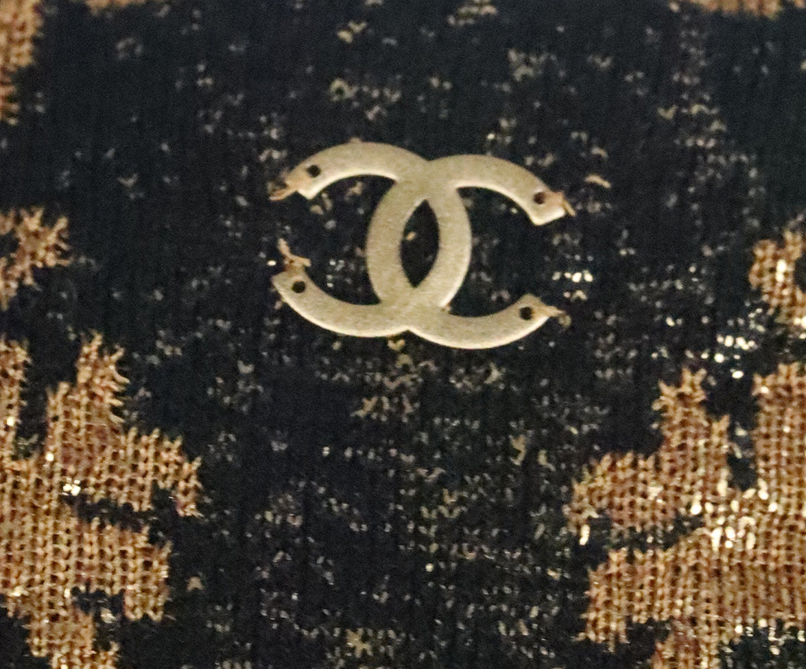 Chanel Black & Gold Metallic Cardigan sz 10 – Michael's Consignment NYC
