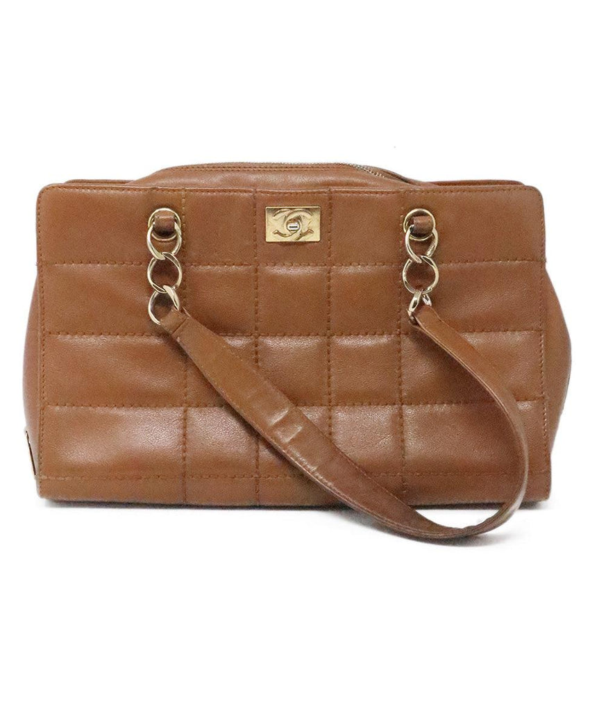 Chanel Brown Leather Shoulder Bag - Michael's Consignment NYC