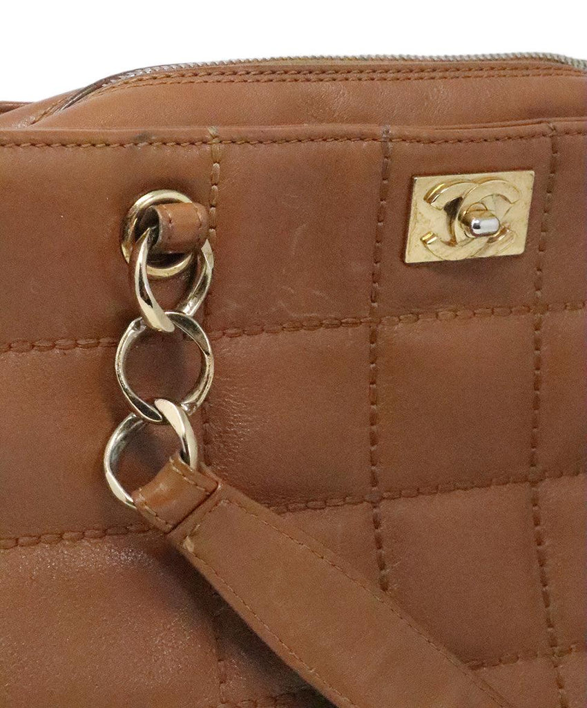 Chanel Brown Leather Shoulder Bag - Michael's Consignment NYC