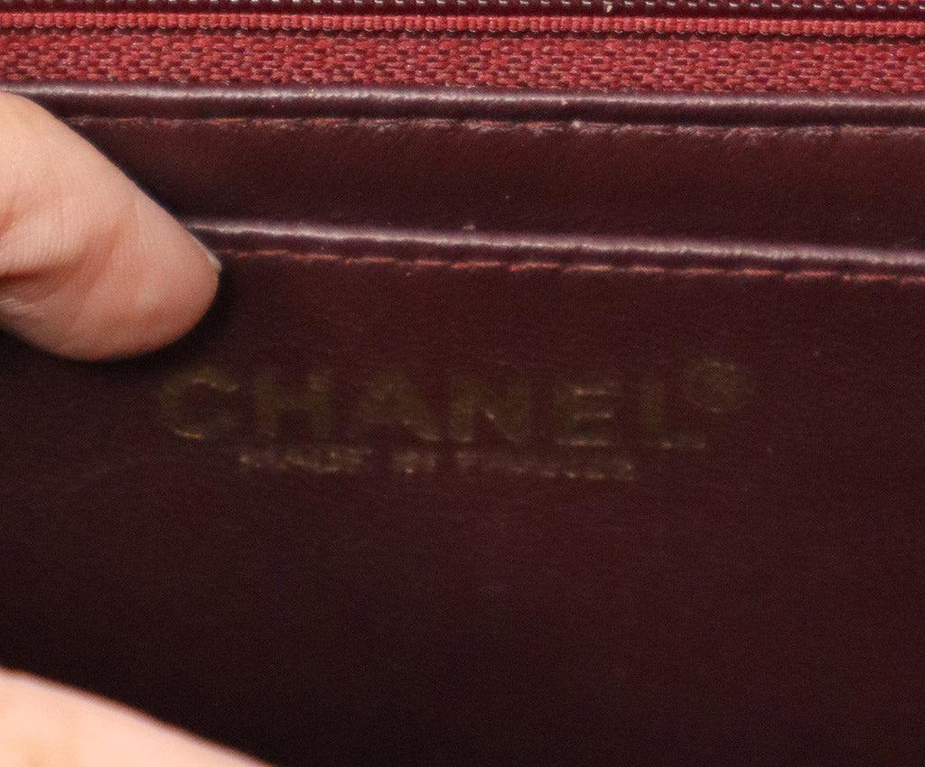 Chanel Burgundy Vintage Matelasse Half Flap Crossbody - Michael's Consignment NYC