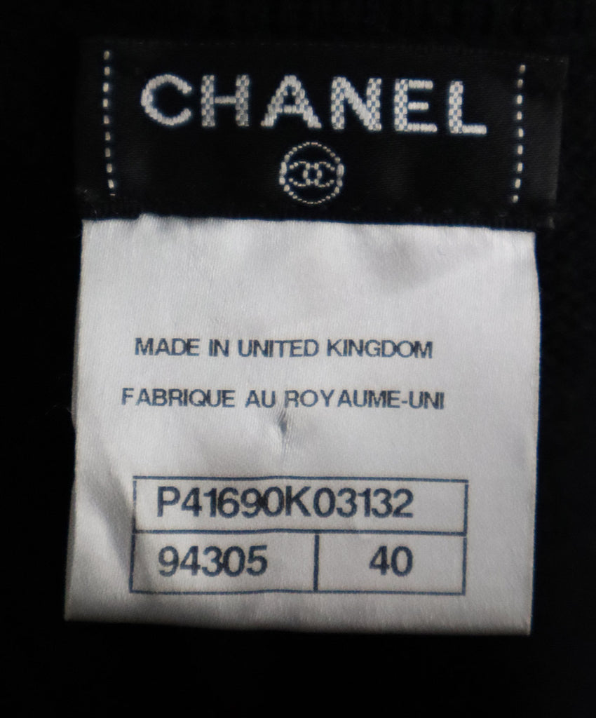 Chanel Black Cashmere Beaded Cardigan 3