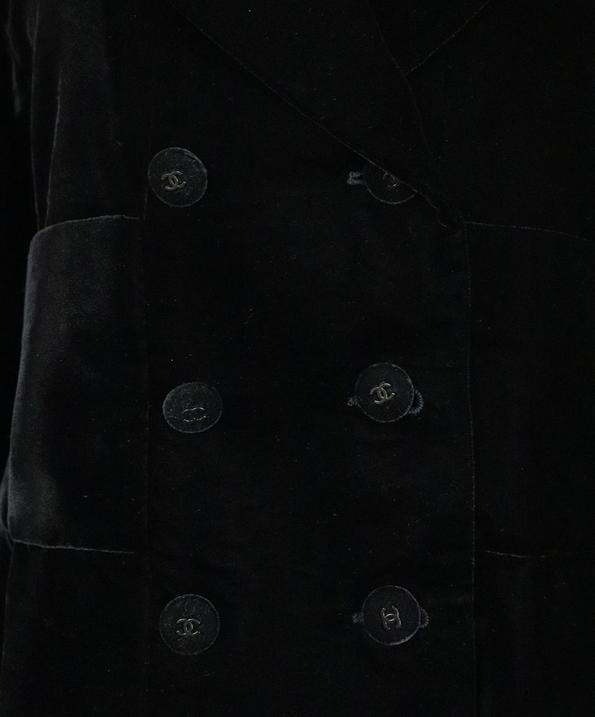 Chanel Black Velvet Blazer 5