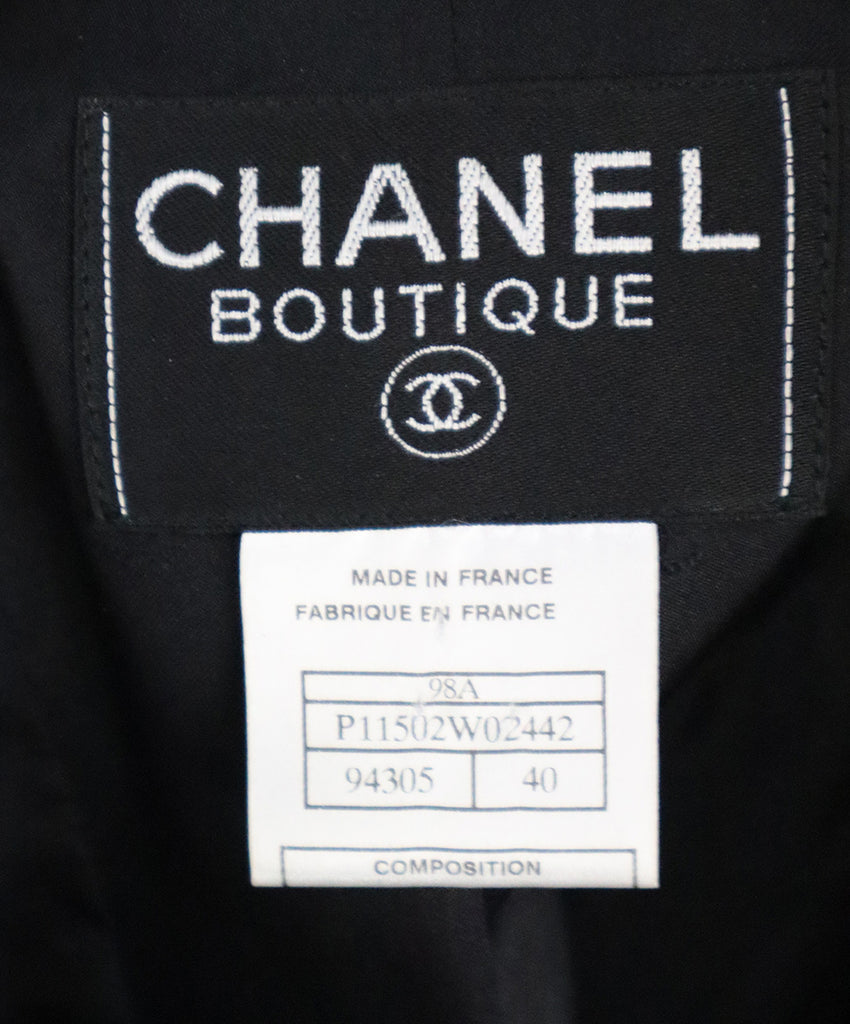 Chanel Black Velvet Blazer 3