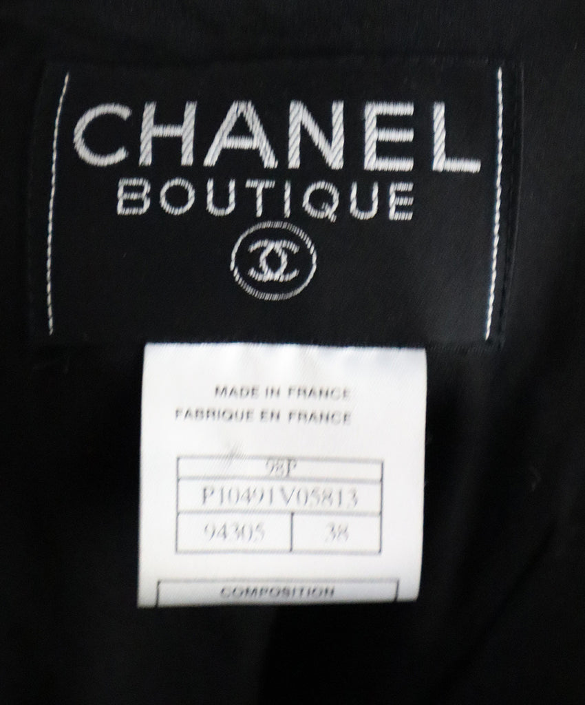 Chanel Black Wool Double Breasted Skirt Suit 3