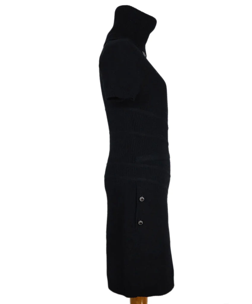 Chanel Black Cashmere Turtleneck Dress sz 4 - Michael's Consignment NYC