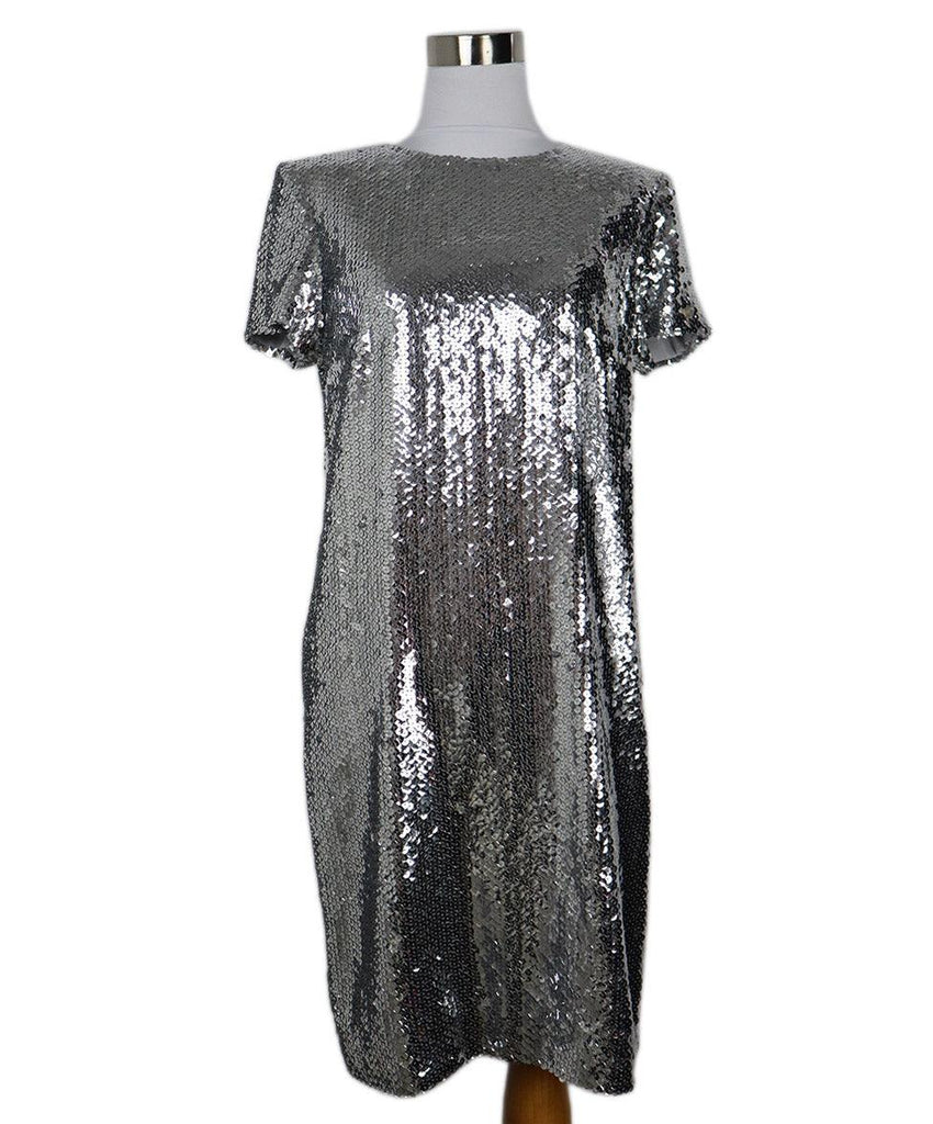 Chanel Silver Sequin Dress 