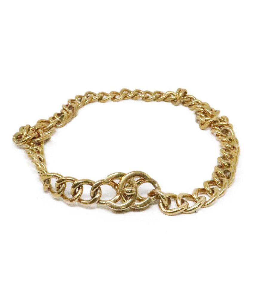 Chanel Metallic Gold Chain Belt 