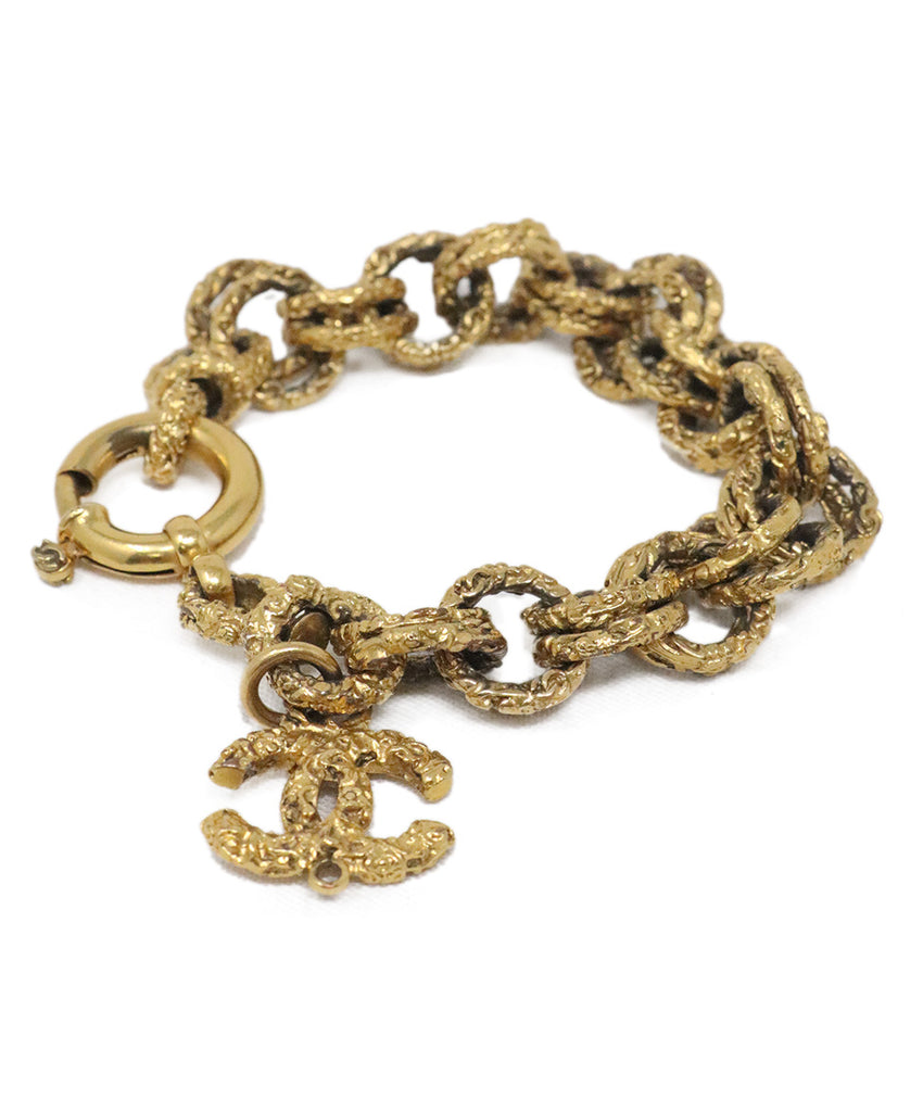 Chanel Gold Metal Bracelet 