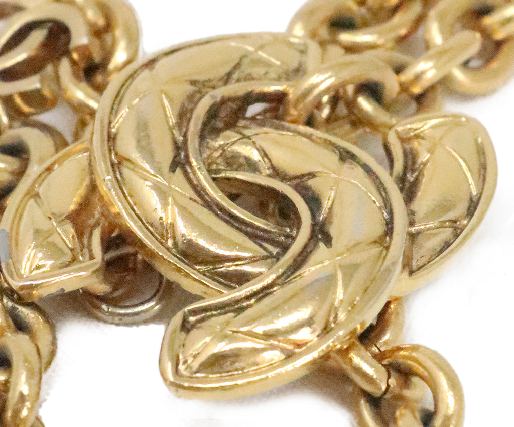 Chanel Gold Metal Link Belt 3