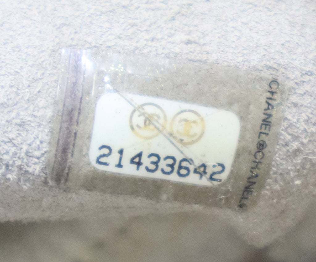 Chanel Grey Suede & White Shearling Crossbody 7