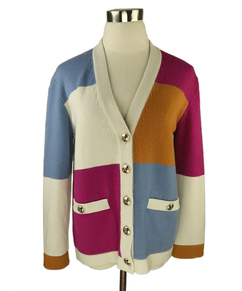 Chanel Multicolored Cashmere Sweater 