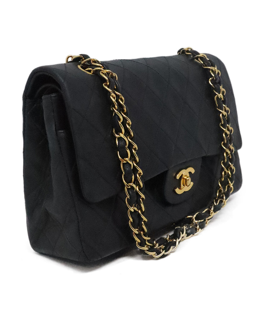 Chanel Vintage Navy Classic Medium Double Flap Bag 1