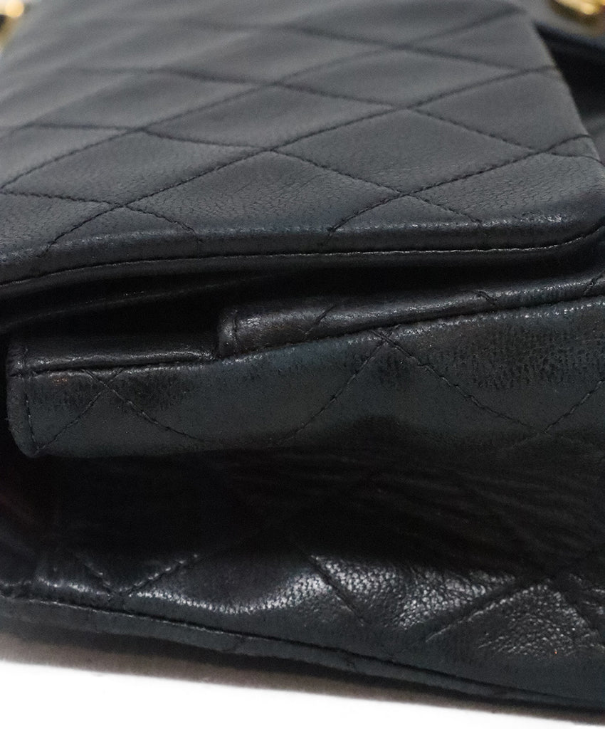Chanel Vintage Navy Classic Medium Double Flap Bag 11