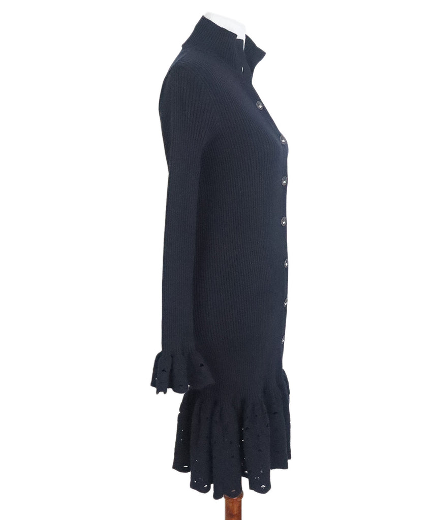 Chanel Navy Wool Longsleeve Dress 1