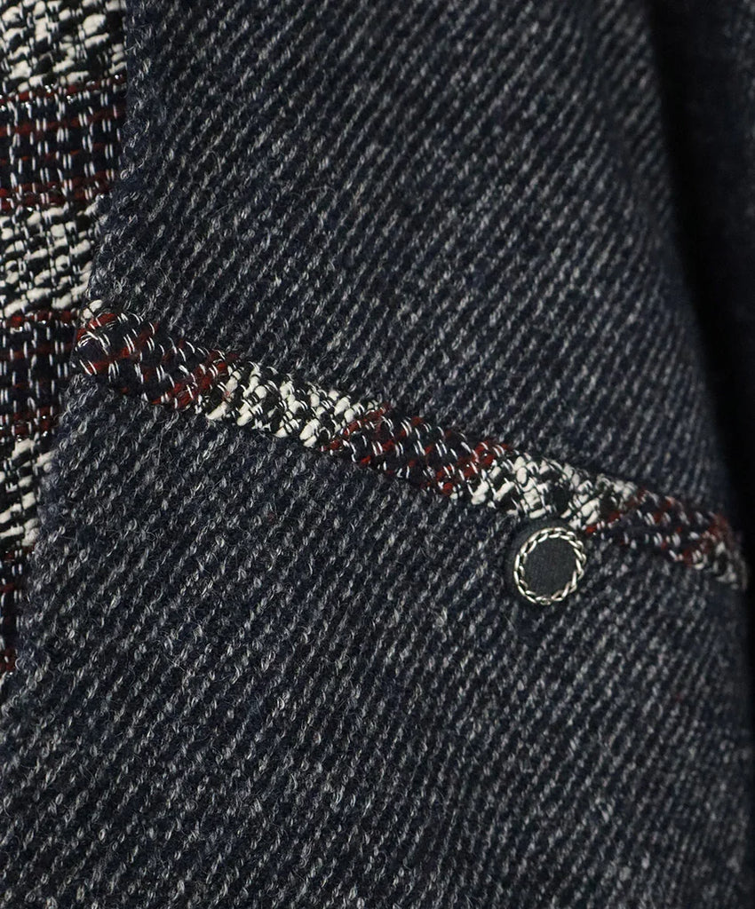 Chanel Blue White & Red Tweed Dress sz 14 - Michael's Consignment NYC