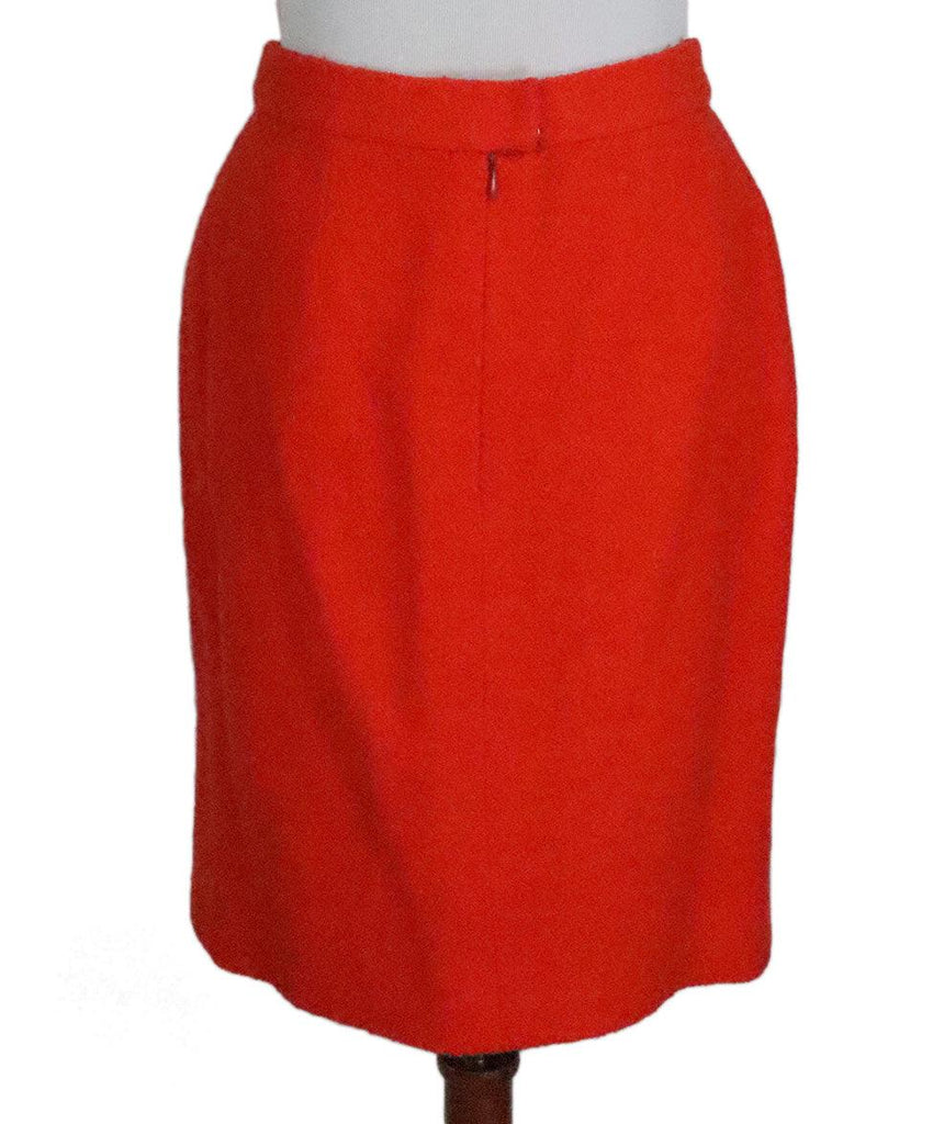 Chanel Orange Wool Skirt sz 2 - Michael's Consignment NYC