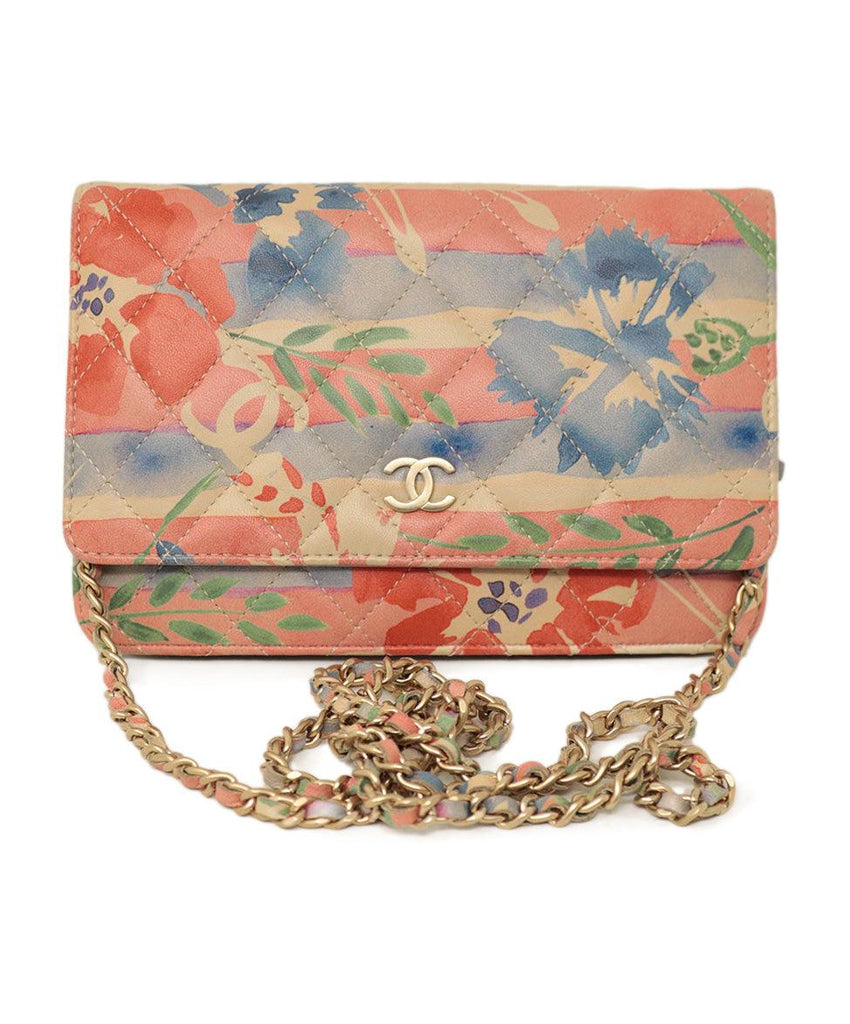 Chanel Pink Floral Leather Crossbody - Michael's Consignment NYC
