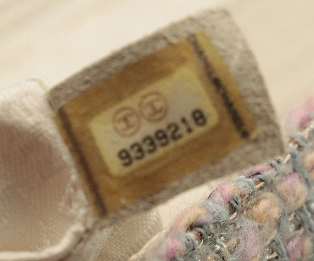 Chanel Pink & Grey Tweed Shoulder Bag - Michael's Consignment NYC